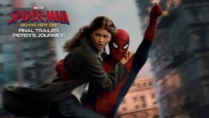 Cena de Homem-Aranha: Um Novo Dia, com Tom Holland como Peter Parker