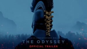 Cena de A Odisseia, de Christopher Nolan, com Matt Damon como Odisseu